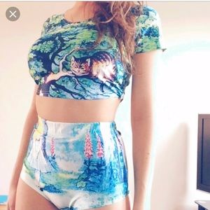 Blackmilk Alice in wonderland two piece ✨